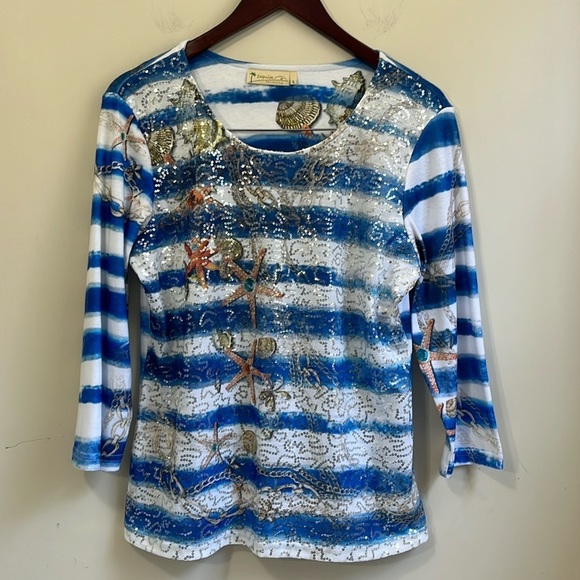 Impulse California Tops - Impulse California Women’s 3/4 Length Sleeve Blouse Size Large